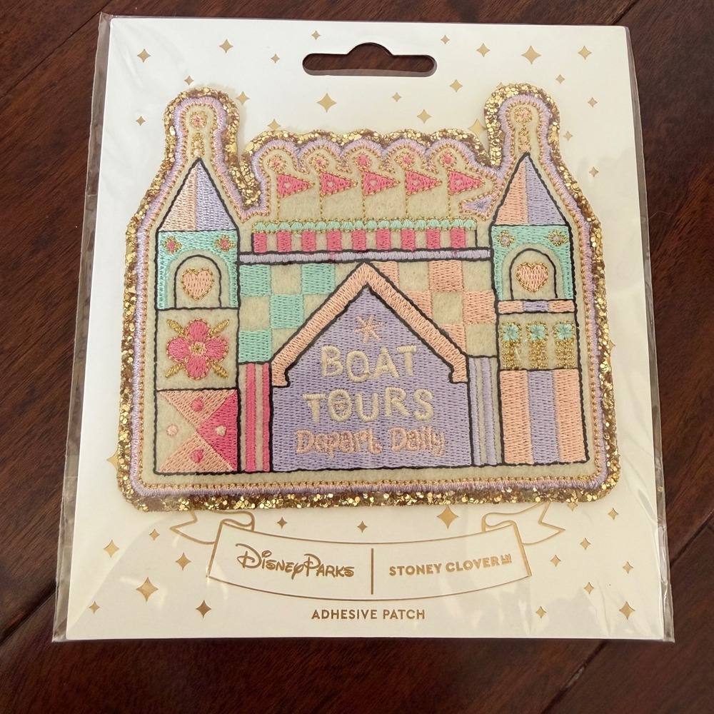 Disney Stoney Clover Lane Its A Small World Boat Tours Patch NWT SCL Parks